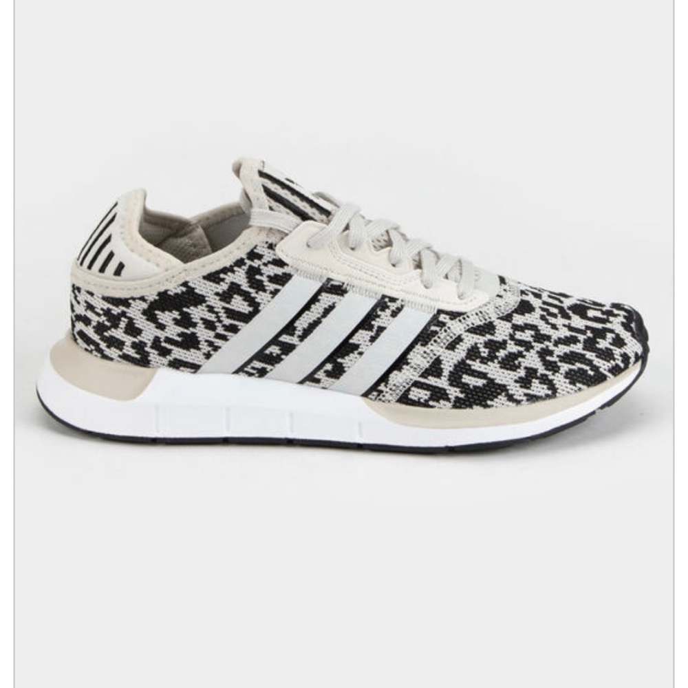 Adidas Swift Run X Womens Gray Leopard Shoes